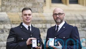 Officers honoured for efforts to save five killed in Leicester helicopter crash