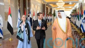 Israeli president makes first visit to UAE amid regional tensions
