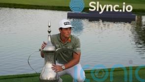Viktor Hovland celebrates win after sudden-death decider at Dubai Desert Classic