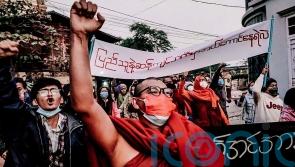 Nationwide strike held as opponents mark year since army seized power in Myanmar