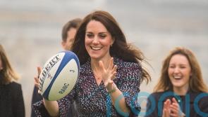 Kate throws rugby ball in video marking her new patronages