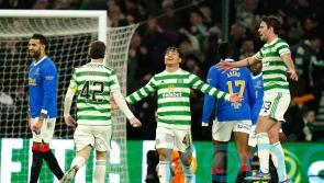 Reo Hatate stars as Celtic beat Old Firm rivals Rangers to go top of the table