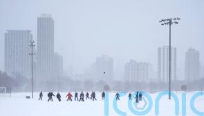 Winter storm moves across US