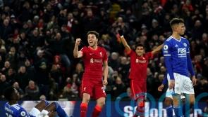 Diogo Jota double sinks Leicester as Liverpool keep up pressure on Man City