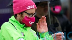 Students support striking lecturers with cake and biscuits