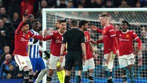 Man Utd charged for crowding referee after Lewis Dunk’s tackle on Anthony Elanga