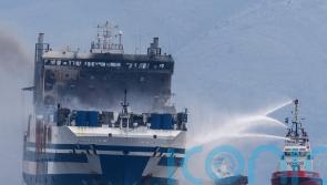 Search expanded on burning ferry off Corfu with 10 still missing