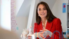 Kate joins children at forest nursery school on Denmark fact-finding visit