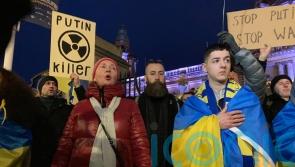 Hundreds gather in Belfast to denounce invasion of Ukraine