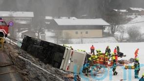 43 injured as tourist bus veers off road in Bavaria