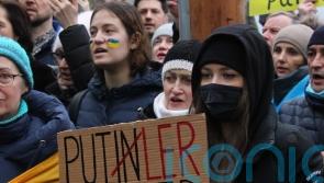Dozens rally again in Dublin against Russian invasion