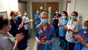 It’s good to be back – Olympic athlete moved to tears on return to job as nurse
