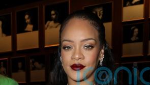 Rihanna shows of baby bump in sheer Dior dress at Paris fashion show