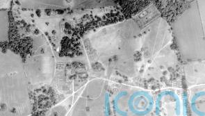 RAF aerial photographs show Second World War camp in parkland