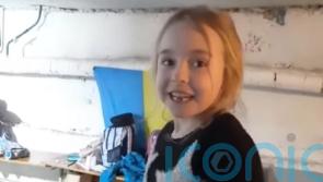 Ukrainian girl moves stars to tears with viral video singing from Kyiv bunker