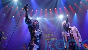 Bob Geldof shows solidarity with Ukraine at fundraising event