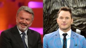 Chris Pratt jokes his Jurassic World co-star Sam Neill put him in a chokehold