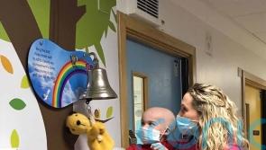 Boy aged five with diagnosis “rarer than winning the lottery” is all smiles after special train brings Sooty and Sweep to his hospital room