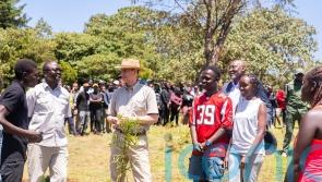 Edward plants Jubilee tree in Kenya close to where his mother first became Queen