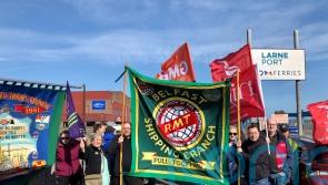 Sacked P&O seafarers voice anger at Larne Port protest
