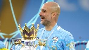 Pep Guardiola tries to play down talk of Manchester City winning the treble