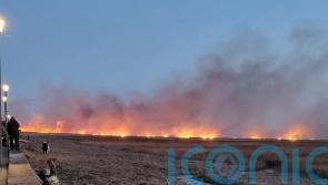 Marshland blaze at RSPB reserve extinguished