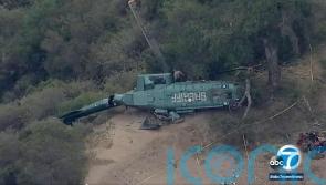 Authorities investigate crash of sheriff’s helicopter in Los Angeles
