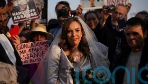 Bride’s tears after marrying Julian Assange in prison wedding