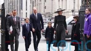 Prince George and Princess Charlotte join service for great-grandfather