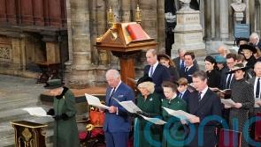 Queen and senior royals gather together in moving remembrance of Philip