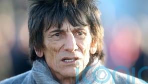 Ronnie Wood paints picture for mystery art sale