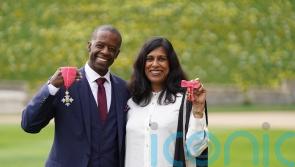 Acting couple plan champagne celebration after both collected royal honours