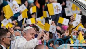 Pope prays for end to ‘sacrilegious’ war and urges kindness to refugees