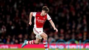 Arsenal’s top-four hopes dealt blow as Kieran Tierney could miss rest of season