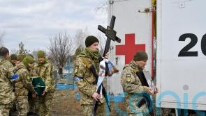 30 killed as rocket hits Ukraine railway station crowded with fleeing civilians