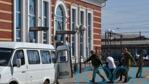 Britain ‘appalled’ by Ukraine railway station attack on civilians fleeing war