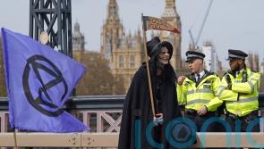 Extinction Rebellion blocks London bridges on second day of mass protest