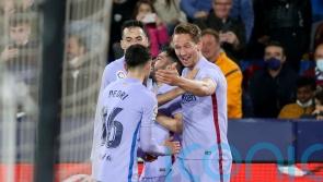 Luuk De Jong heads late winner as Barcelona edge to victory against Levante