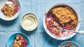 Chris Baber’s summer strawberry and raspberry crumble recipe