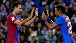Pierre-Emerick Aubameyang sends Barcelona into second in LaLiga table