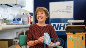 First patient to receive Covid-19 vaccine returns to hospital for spring booster