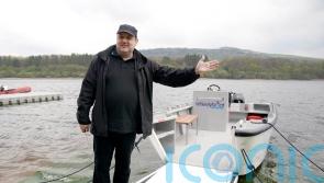 Peter Kay launches wheelchair-accessible boat on Lancashire reservoir