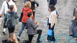 Rail traveller gets surprise proposal at Euston station