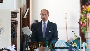 Earl of Wessex gives church reading on calmer day after Caribbean protests