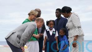 Edward and Sophie receive warm welcome on walkabout in Saint Lucia