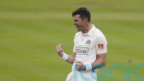 James Anderson celebrates England return with trio of wickets for Lancashire