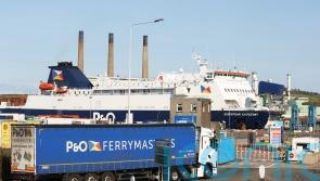 Former P&O workers block entrance at Larne Port
