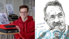 Typewriter artist ‘blown away’ after Tom Hanks signs artwork