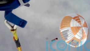Helicopter catches – and then drops – falling Electron rocket