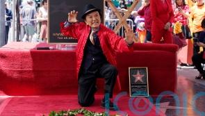 James Hong joined by traditional lion dancers at Hollywood Walk of Fame ceremony